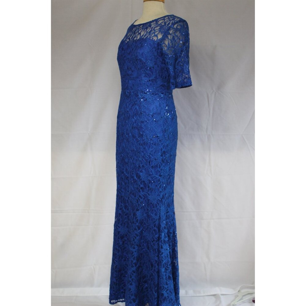 Celavie #2481 Lace Mother Of The Bride Formal Gown-Size L-ROYAL BLUE NEW - Picture 5 of 5